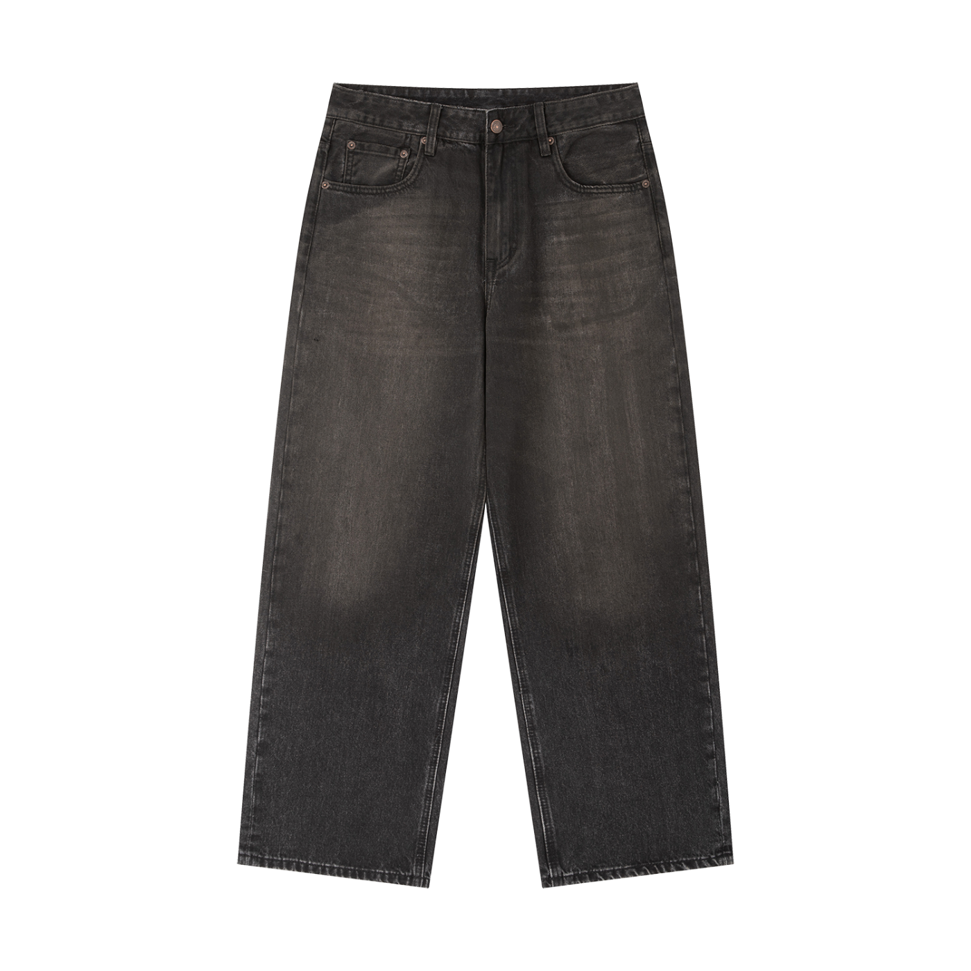 “EAST MOTO” Vintage Wash Heavyweight Denim Jeans