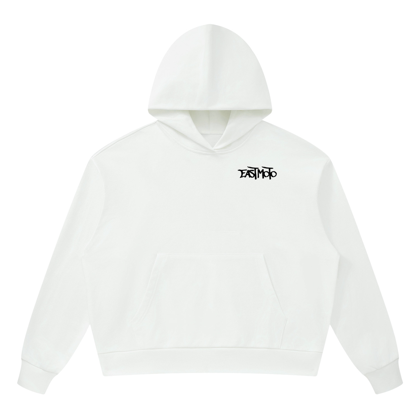 "EAST MOTO" hoodie in white