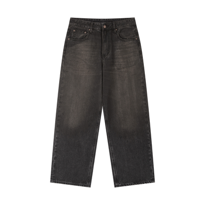 “EAST MOTO” Vintage Wash Heavyweight Denim Jeans