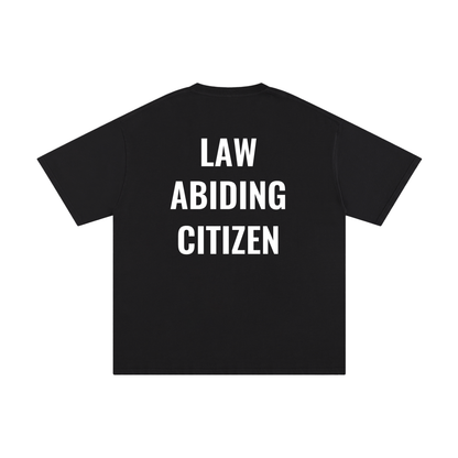 "LAW ABIDING CITIZEN' Tee in black