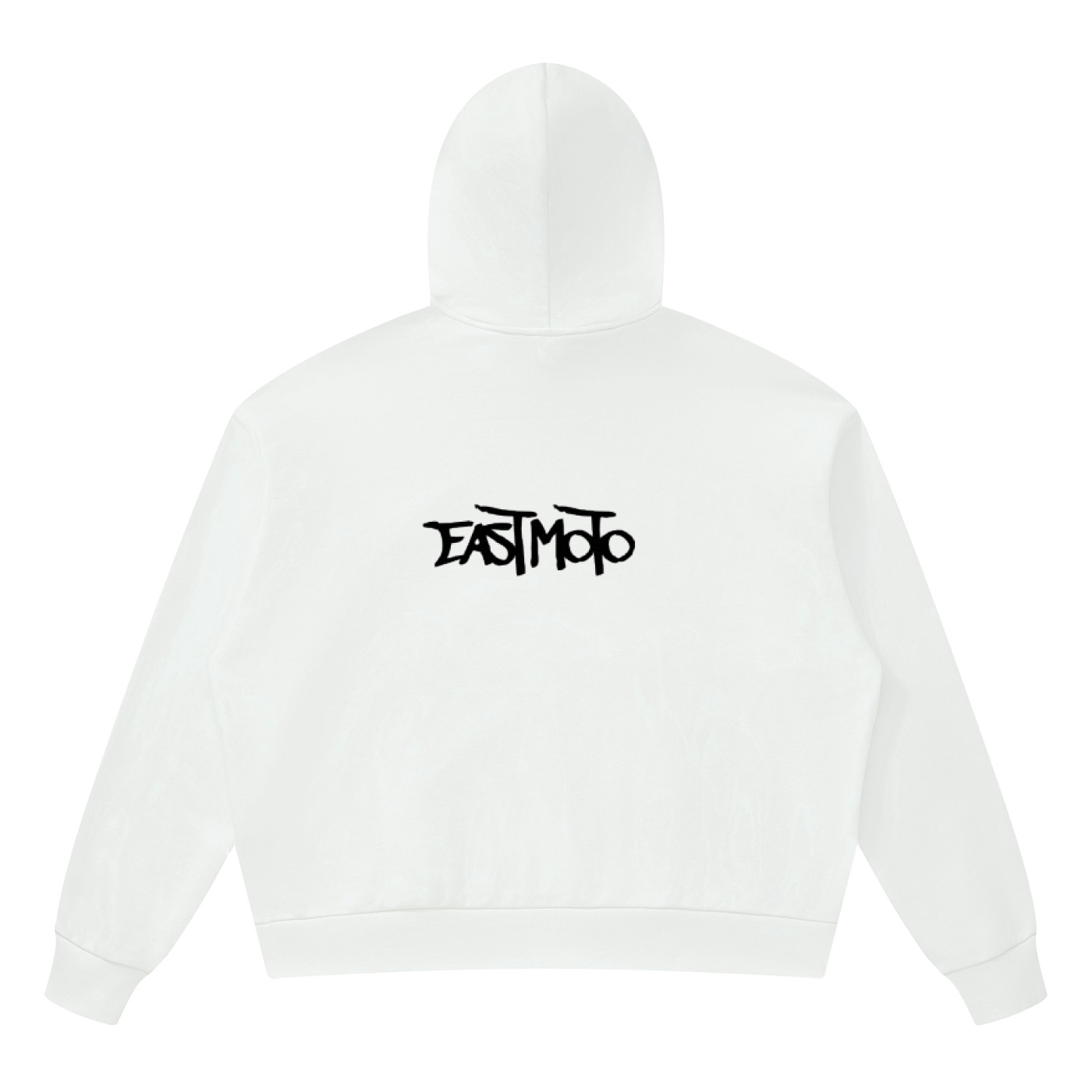 "EAST MOTO" hoodie in white