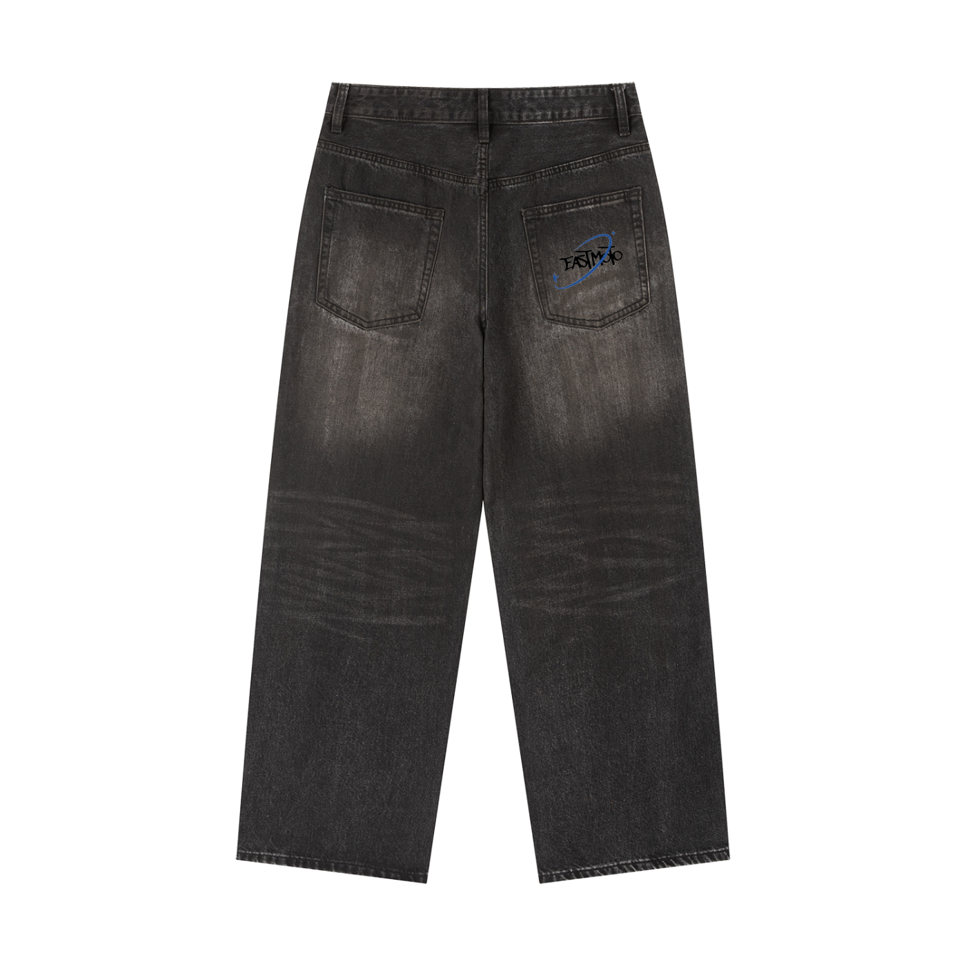 “EAST MOTO” Vintage Wash Heavyweight Denim Jeans