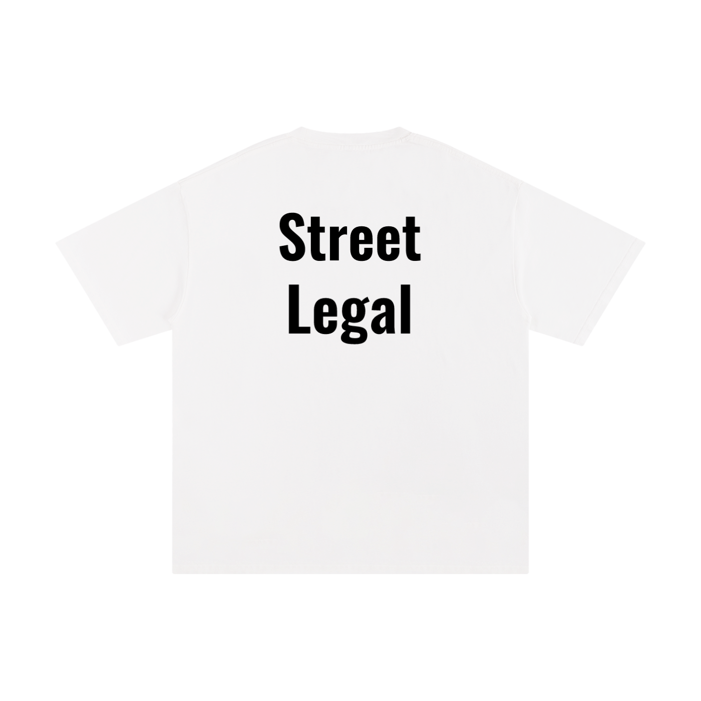 'STREET LEGAL" tee in white